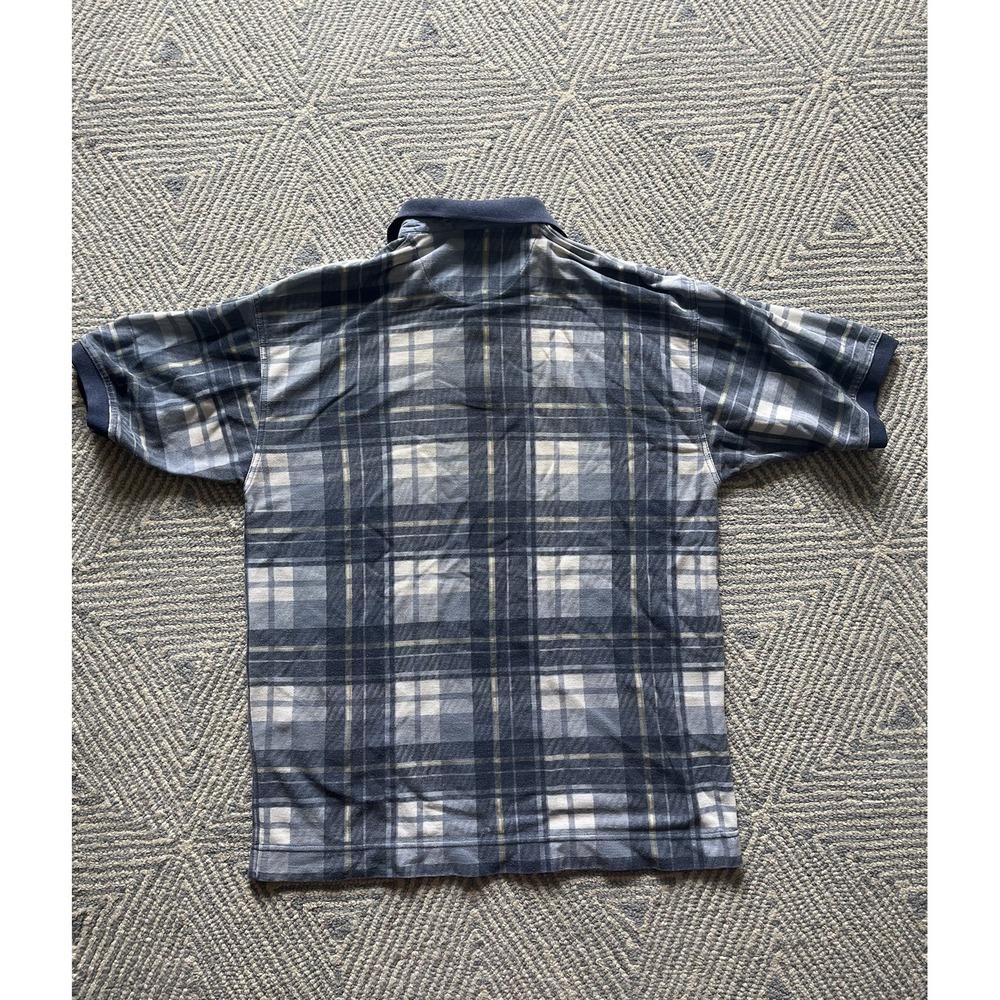 Bugle Boy Company‎ Polo Shirt - Blue/Yellow/White - Medium - Poly/Cotton - Picture 2 of 2